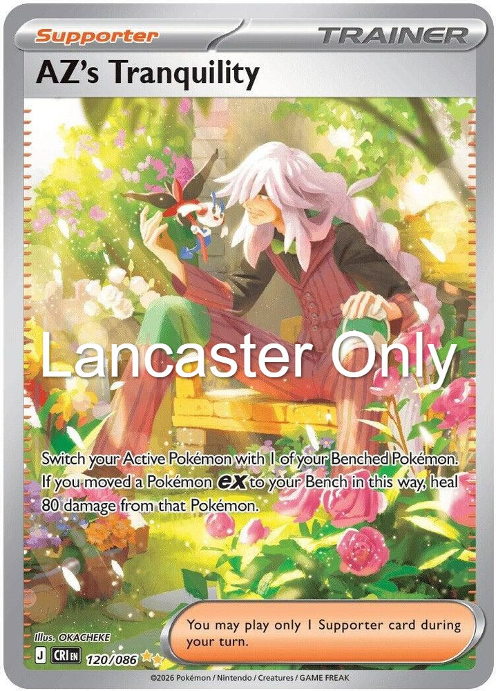 AZ's Tranquility - 120/086 Chaos Rising Holo Special Illustration Rare Pokemon - NM (Lanc)