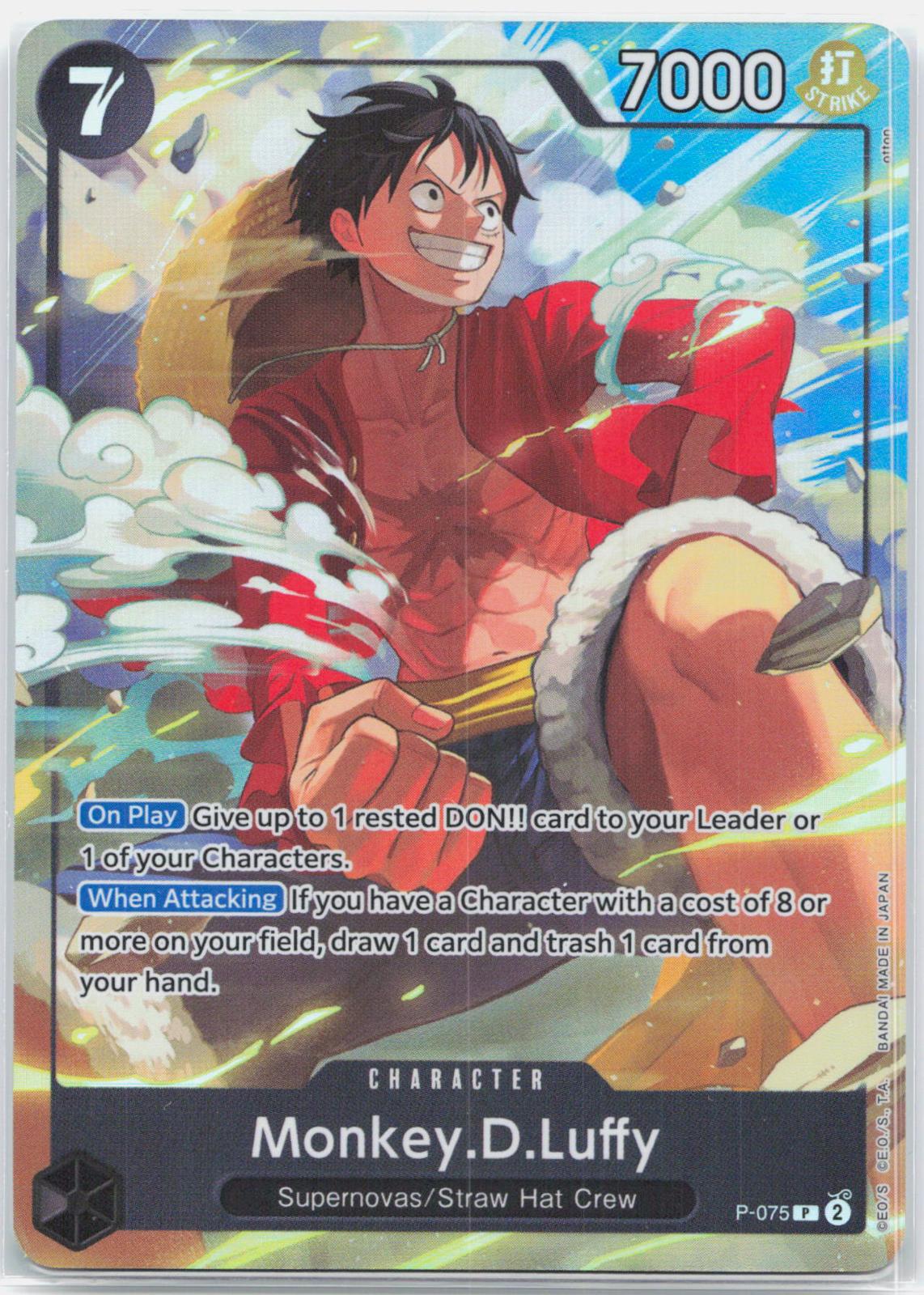 Monkey.D.Luffy - P-075 Best Selection Vol. 3 Promo One Piece - NM