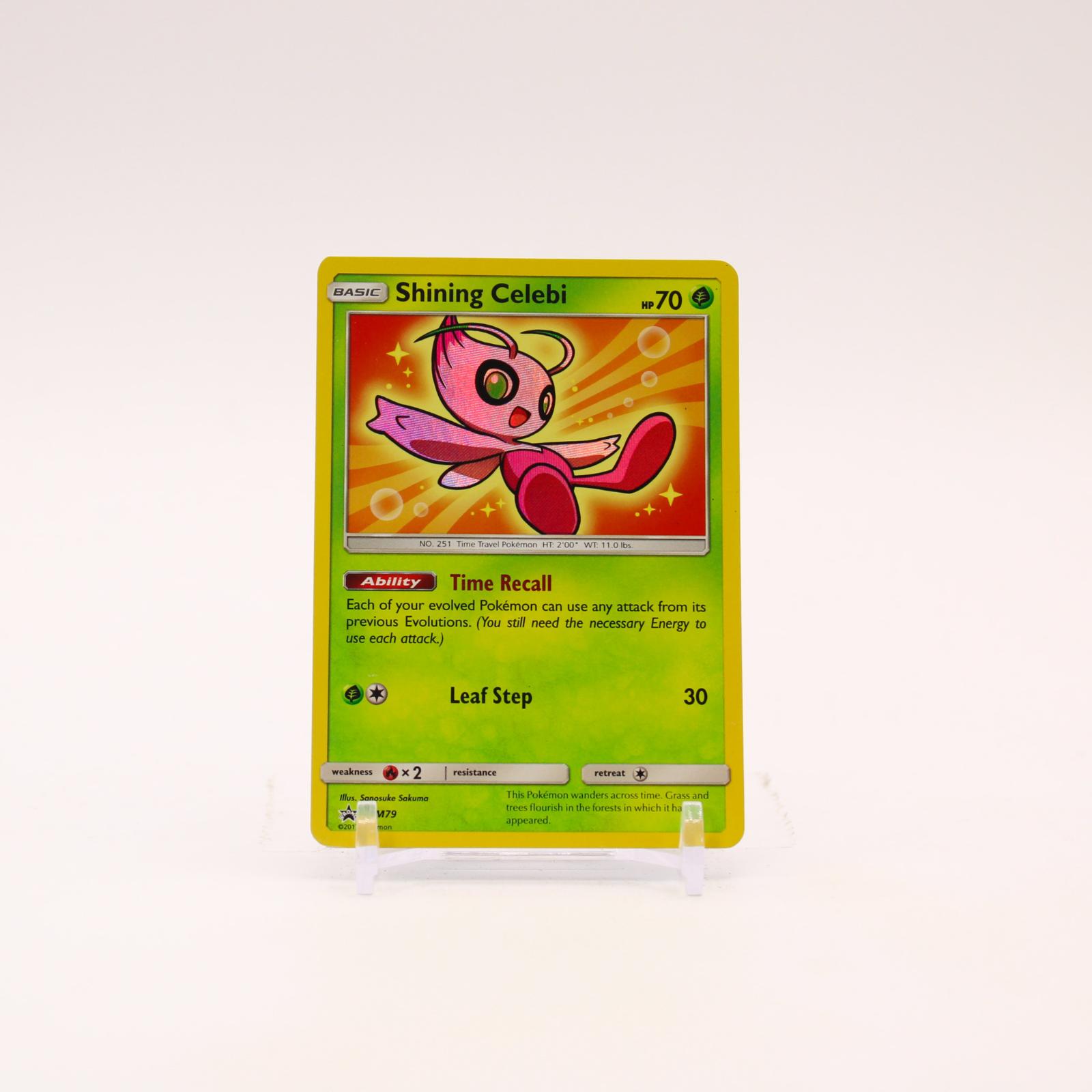 Shining Celebi - SM79 Sun & Moon Holo Shiny Promo Pokemon - LP
