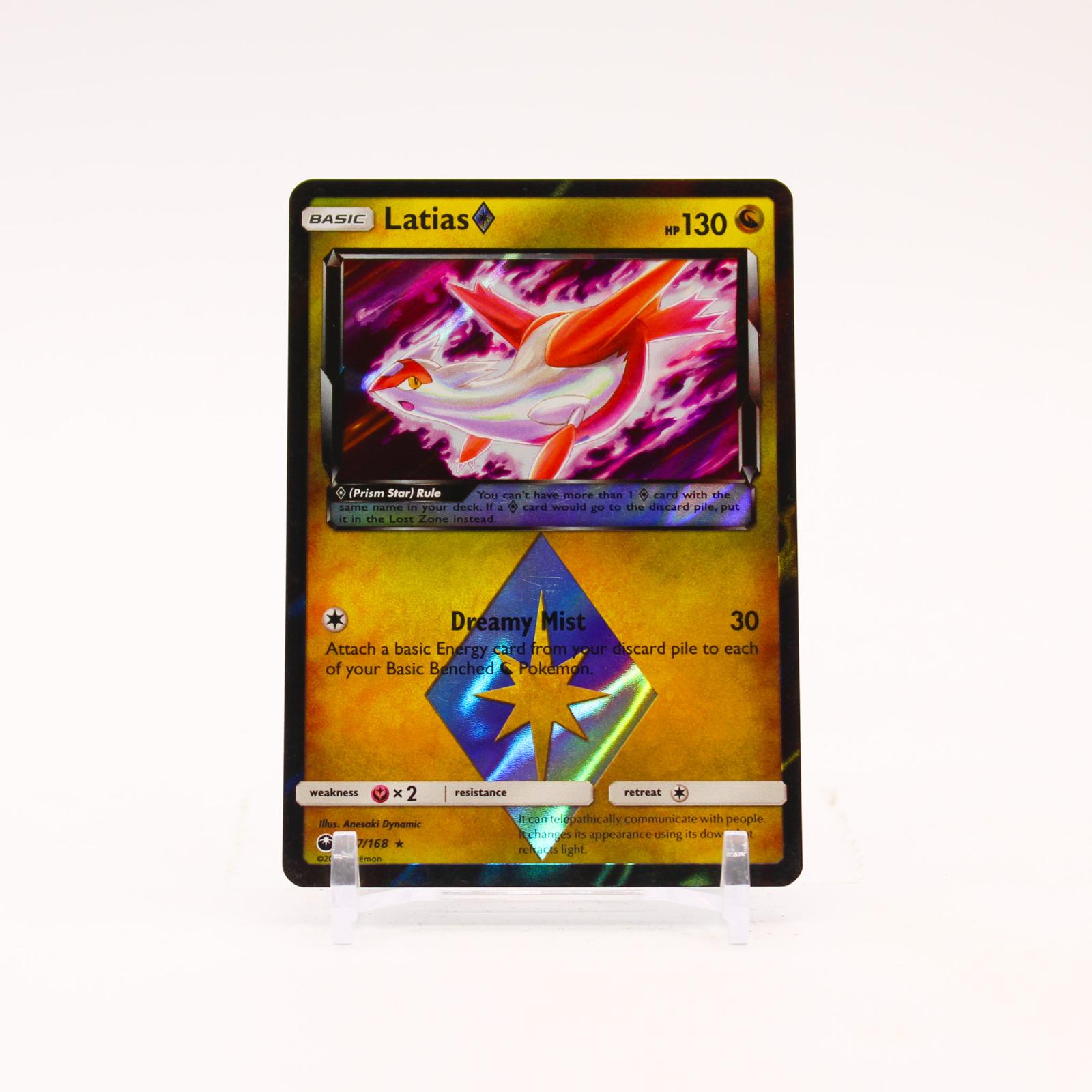 Latias - 107/168 Celestial Storm Holo Prism Star Rare Pokemon - NM/LP