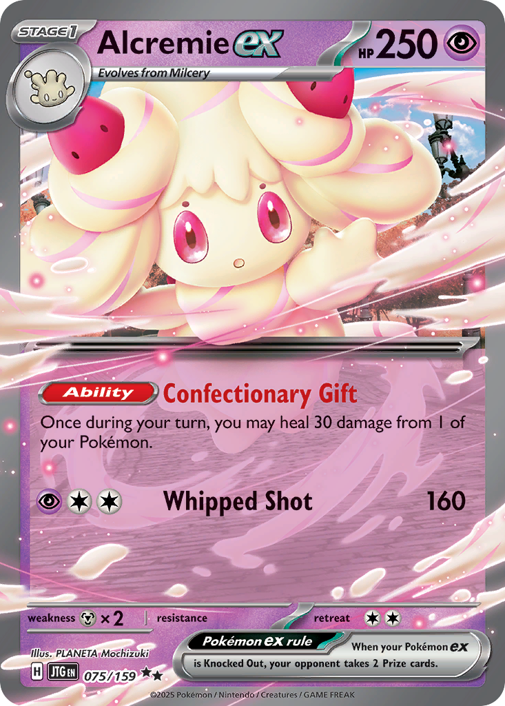 Alcremie ex - 075/159 Journey Together Double Rare Holo Pokemon - NM