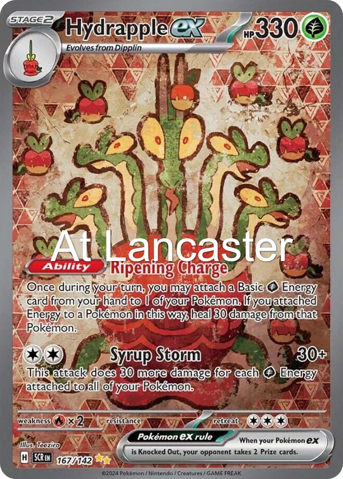Hydrapple ex - 167/142 Stellar Crown Special Illustration Rare Pokemon - NM (Lanc)