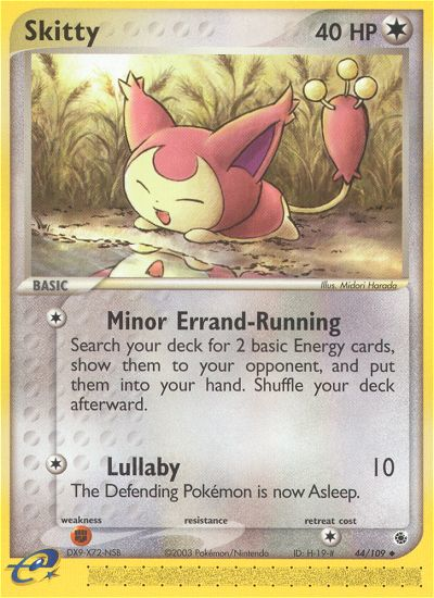 Skitty - 44/109 Ruby & Sapphire Uncommon Pokemon - NM