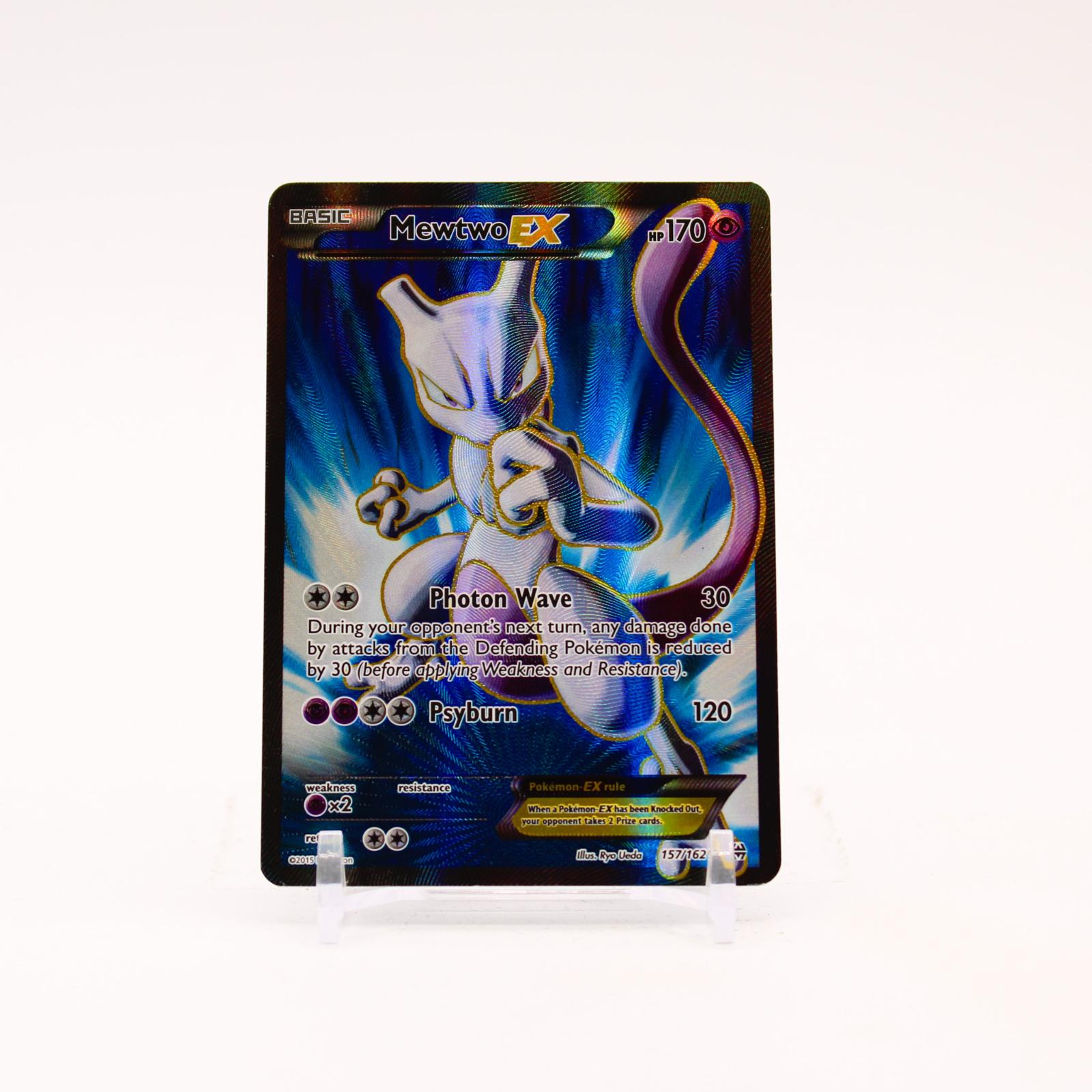 Mewtwo EX - 157/162 BREAKthrough Holo Full Art Pokemon - LP/MP