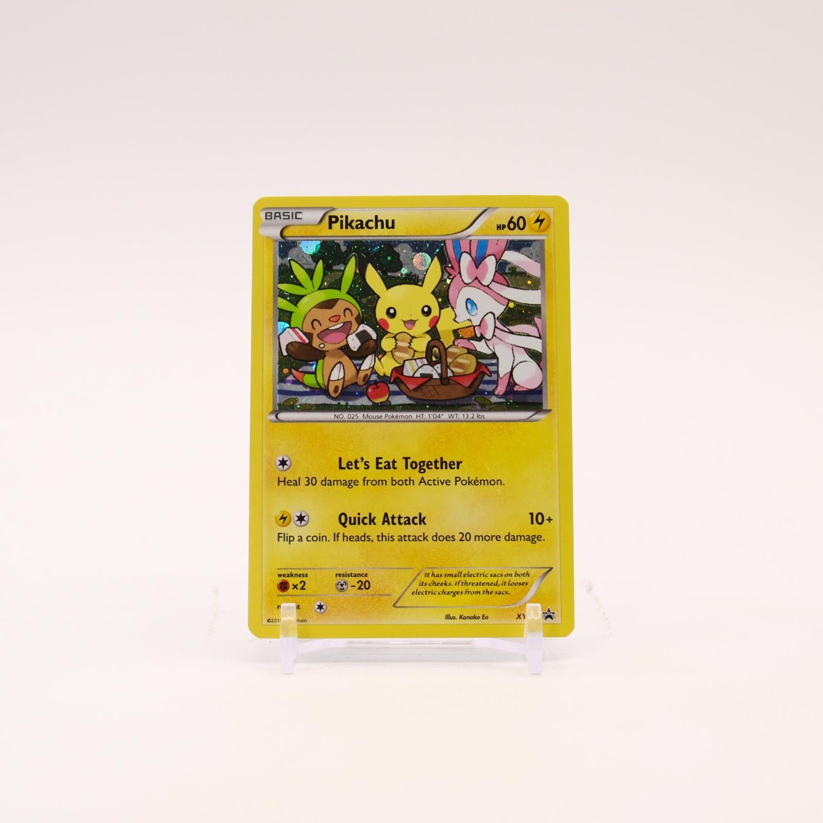 Pikachu - XY95 Black Star Holo Promo Pokemon - LP/MP