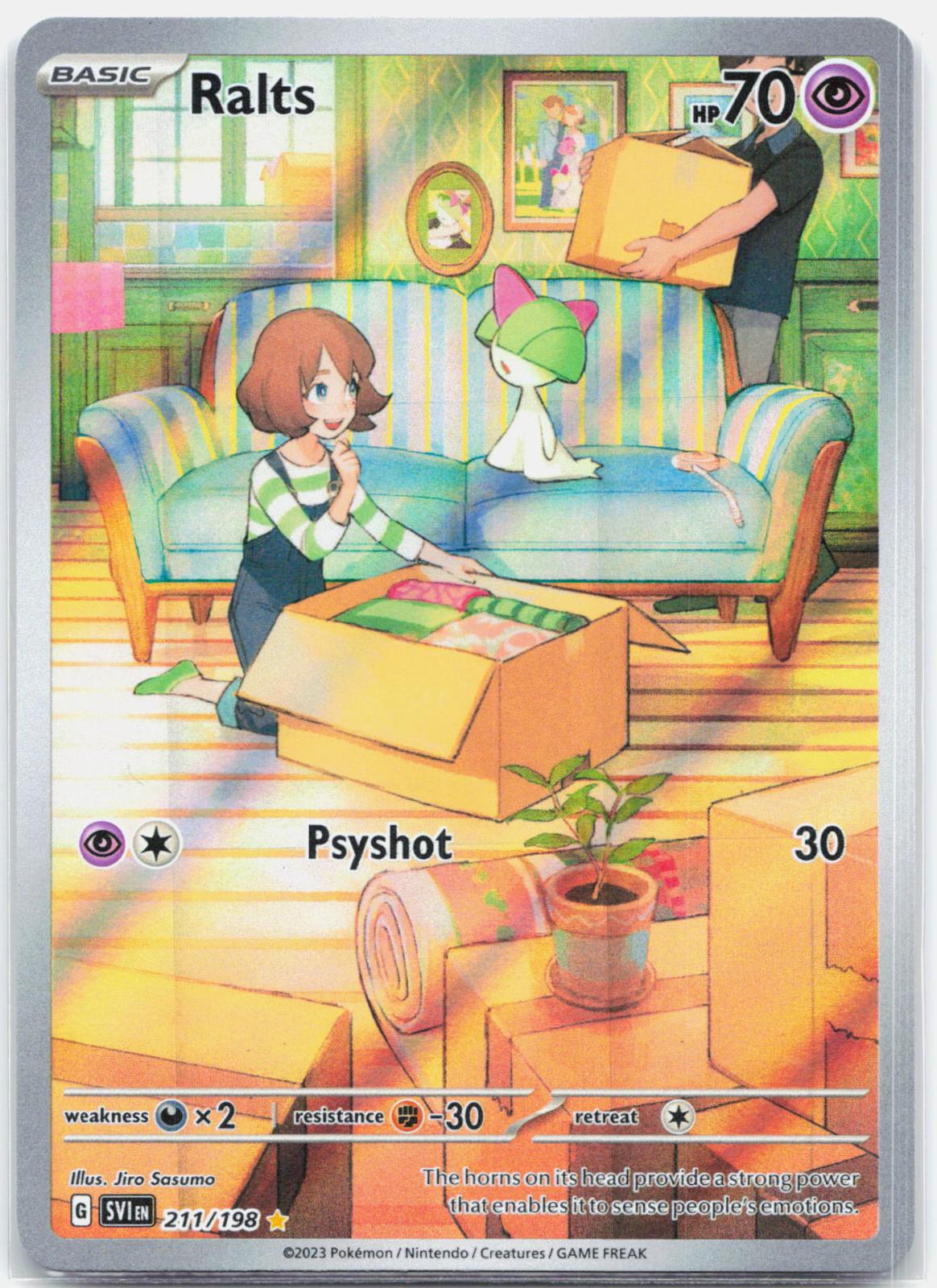 Ralts - 211/198 Scarlet & Violet Illustration Rare Pokemon - NM