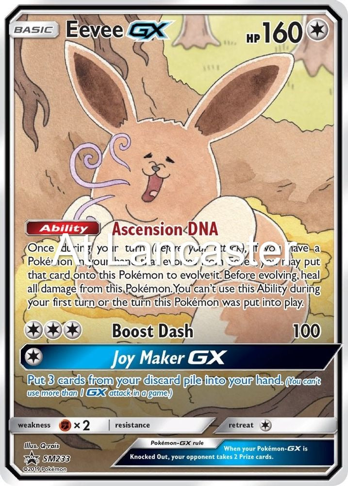 Eevee GX - - SM233 Sun & Moon Promo Promo Pokemon - NM (Lanc)