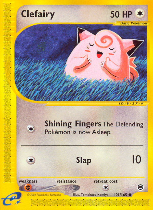 Clefairy - 101/165 Expedition Base Set Common Pokemon - NM