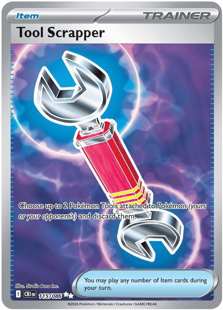 Tool Scrapper - 115/086 Chaos Rising Holo Ultra Rare Pokemon - NM