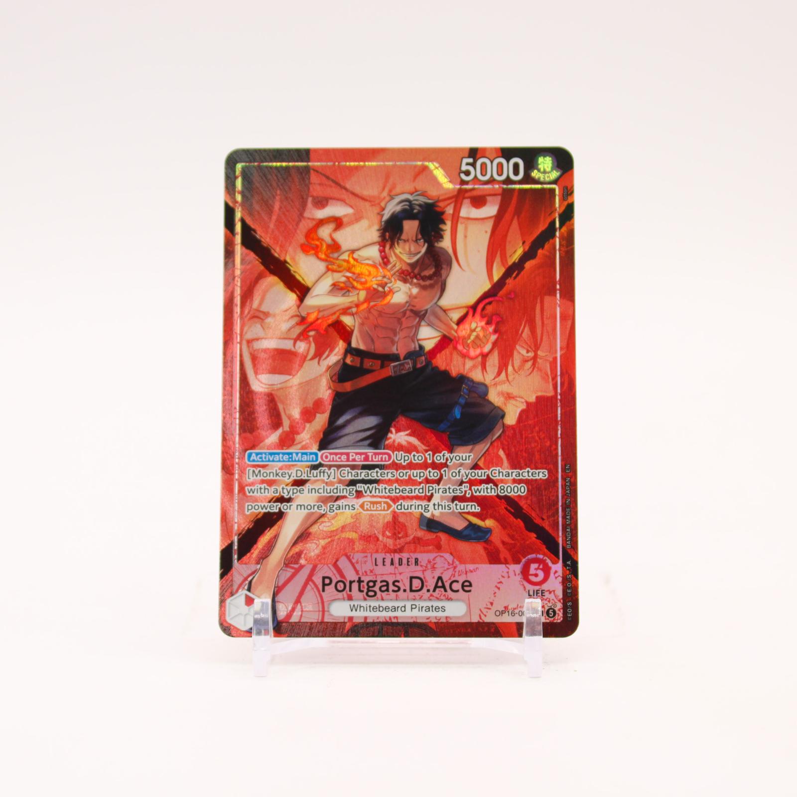 Portgas.D.Ace Alternate Art - OP16-001 The Time of Battle Foil L One Piece - NM