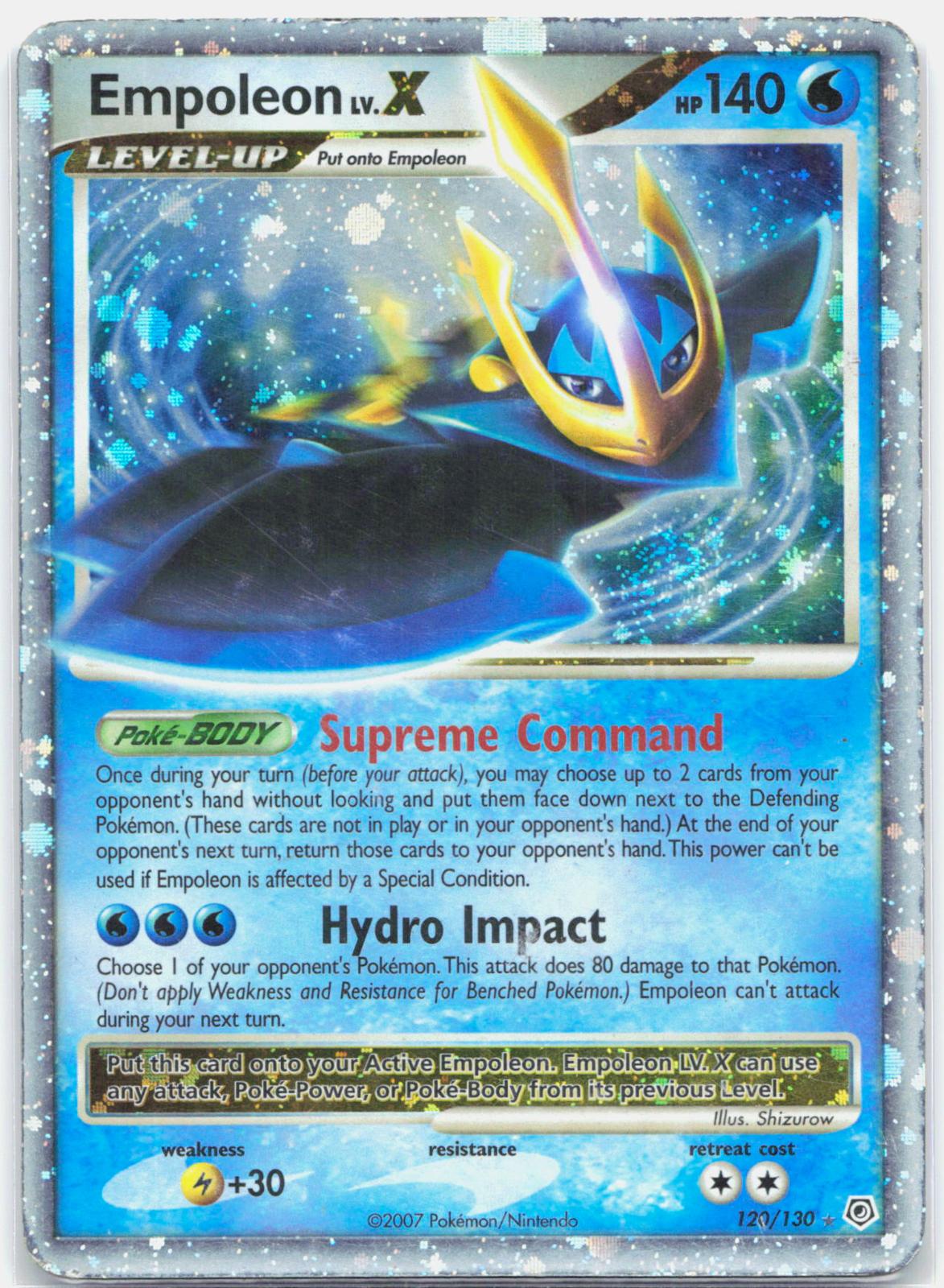 Empoleon LV.X - 120/130 Diamond & Pearl Ultra Rare Pokemon - MP/HP