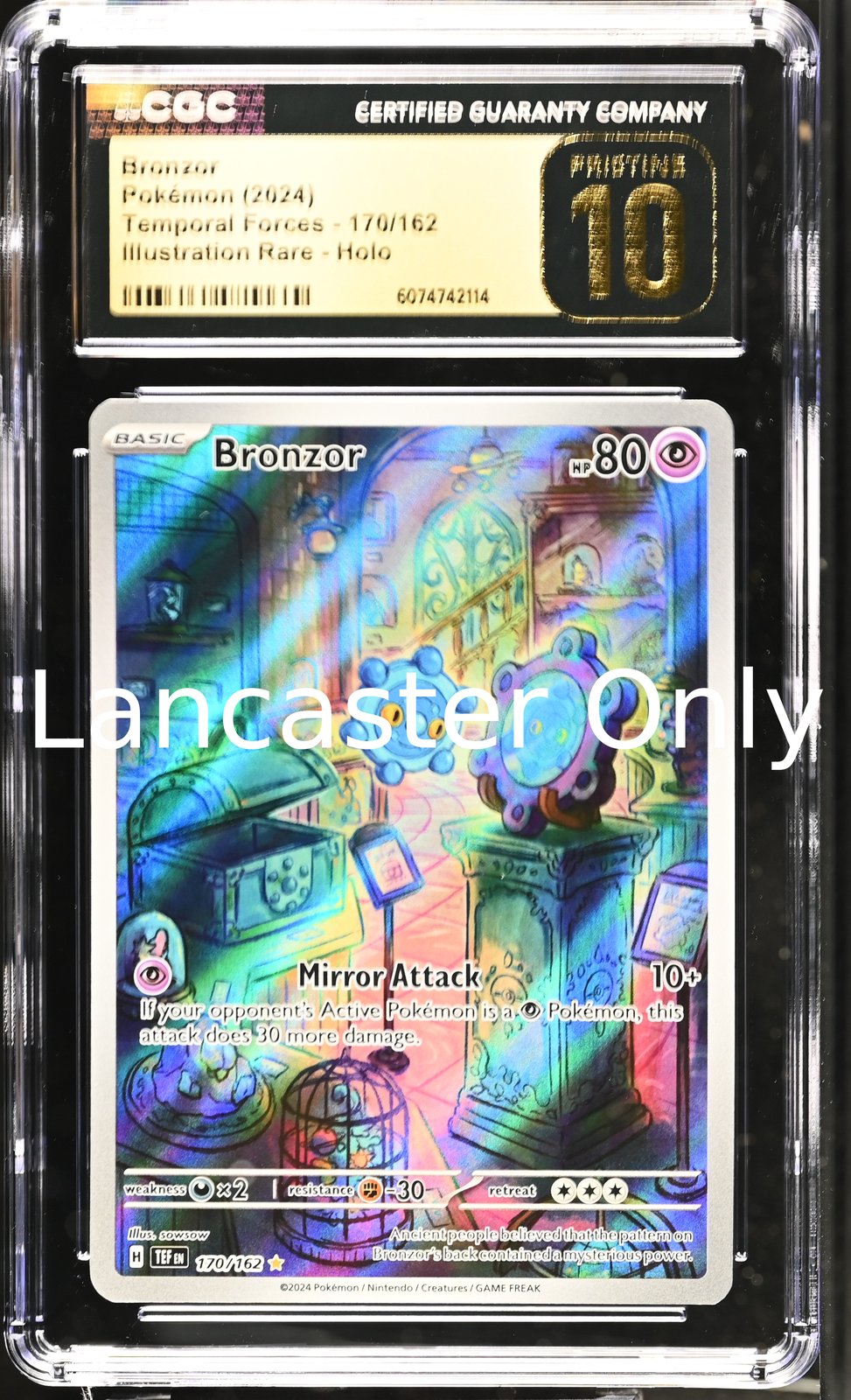 Bronzor - 170/162 CGC 10 Illustration Rare Holo Pokemon - Pristine (Lanc)