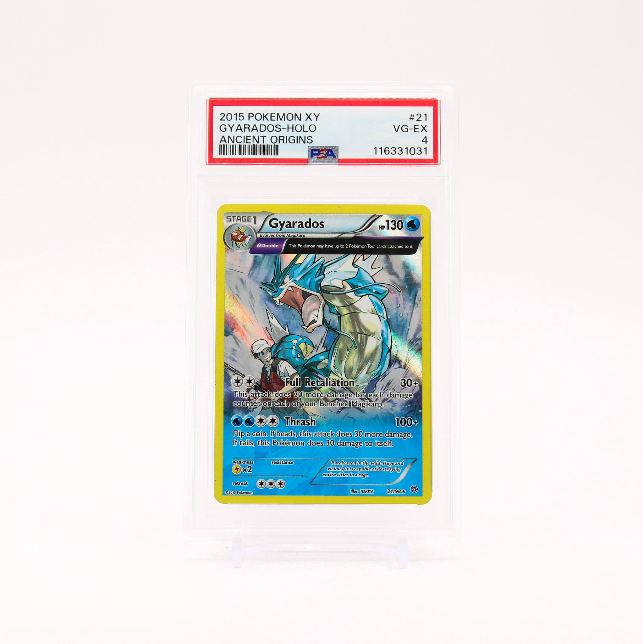 Gyarados - 21/98 PSA 4 Ancient Origins Full Art Holo Rare Pokemon - VG/EX