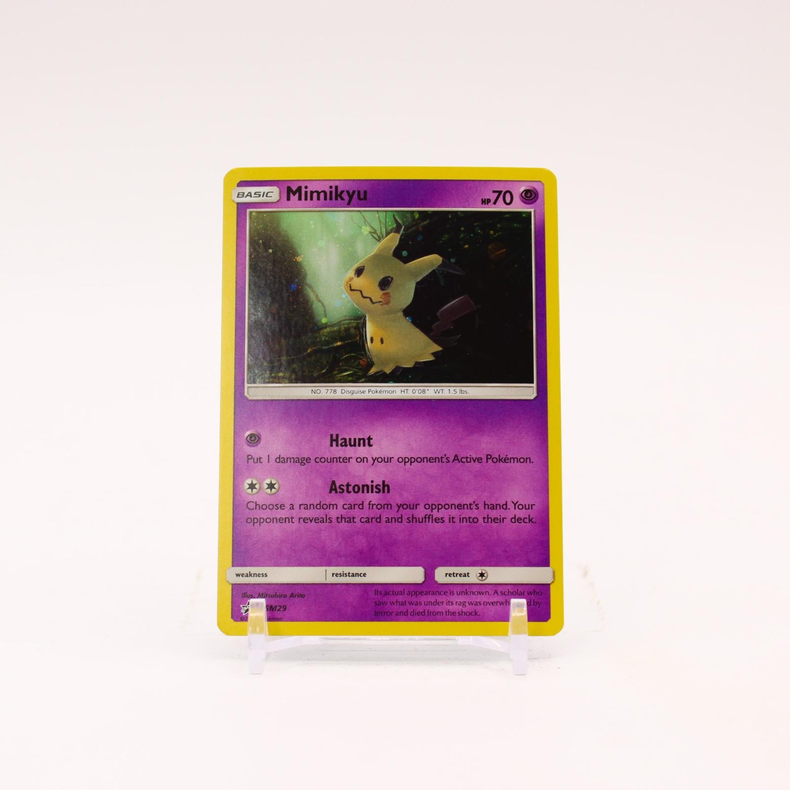 Mimikyu - SM29 Sun & Moon Holo Promo Pokemon - NM/LP