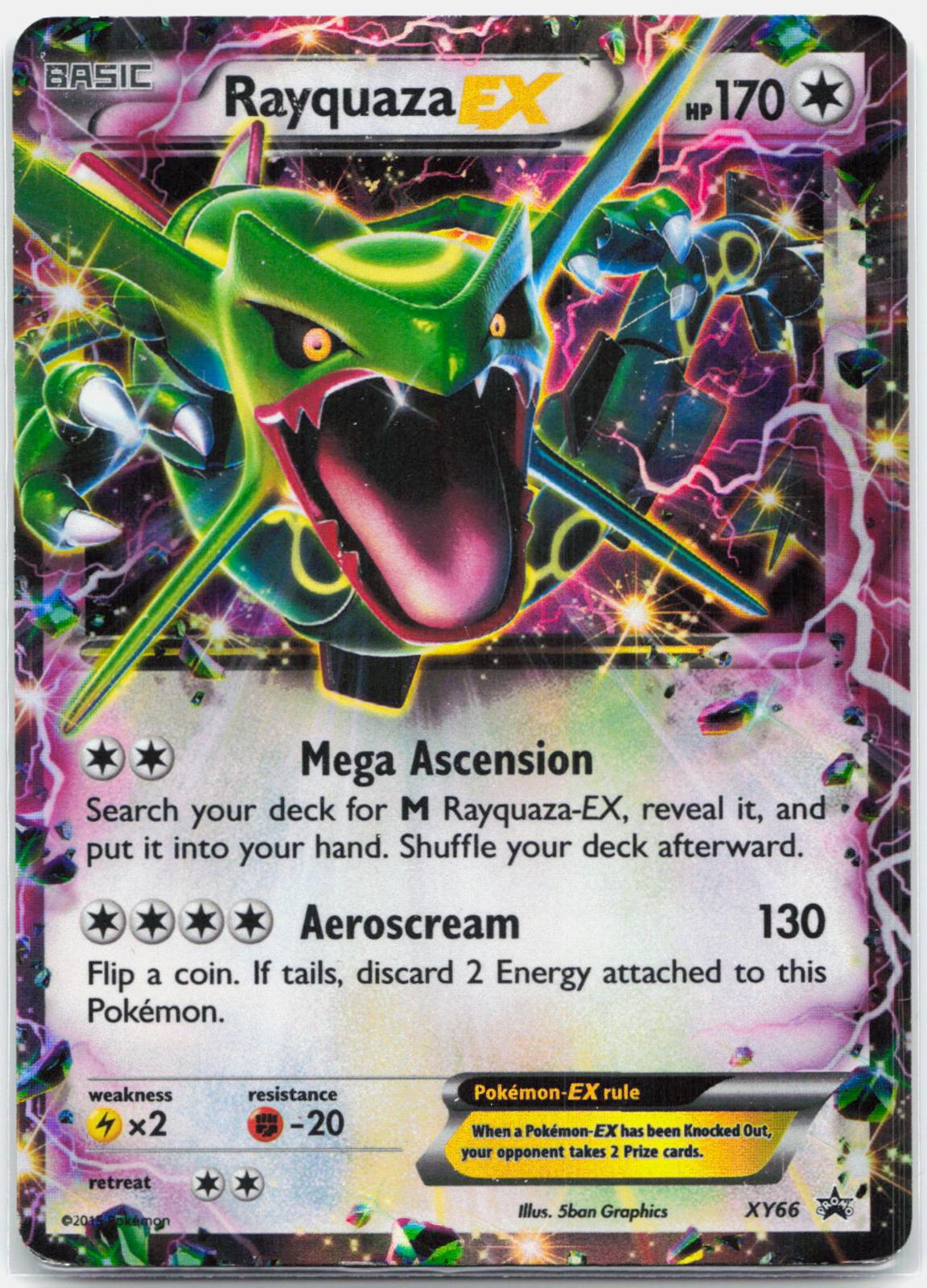 Rayquaza EX - XY69 Black Star Promo Shiny Pokemon - HP