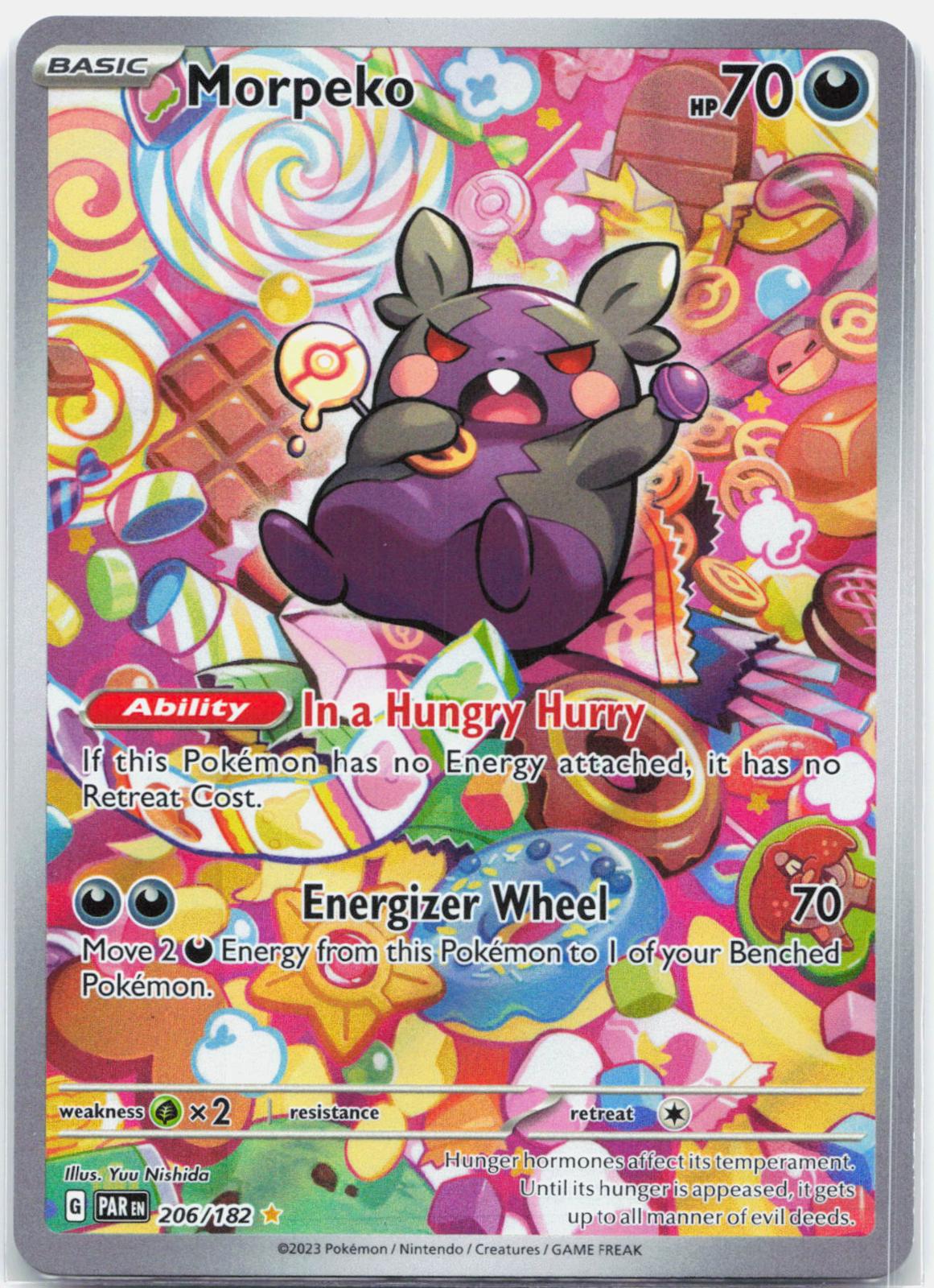 Morpeko - 206/182 Paradox Rift Illustration Rare Pokemon - NM