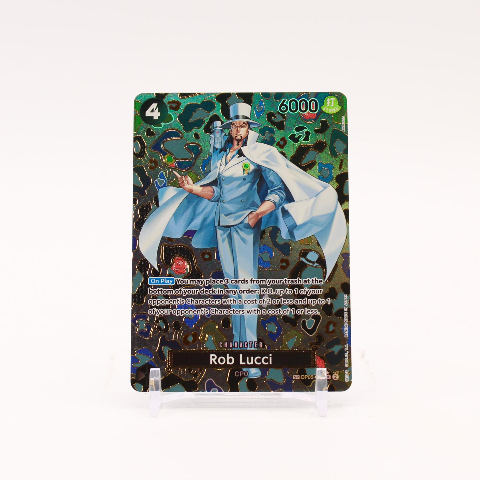Rob Lucci SP - OP05-093 Emperors in the New World Foil SR One Piece - NM/LP