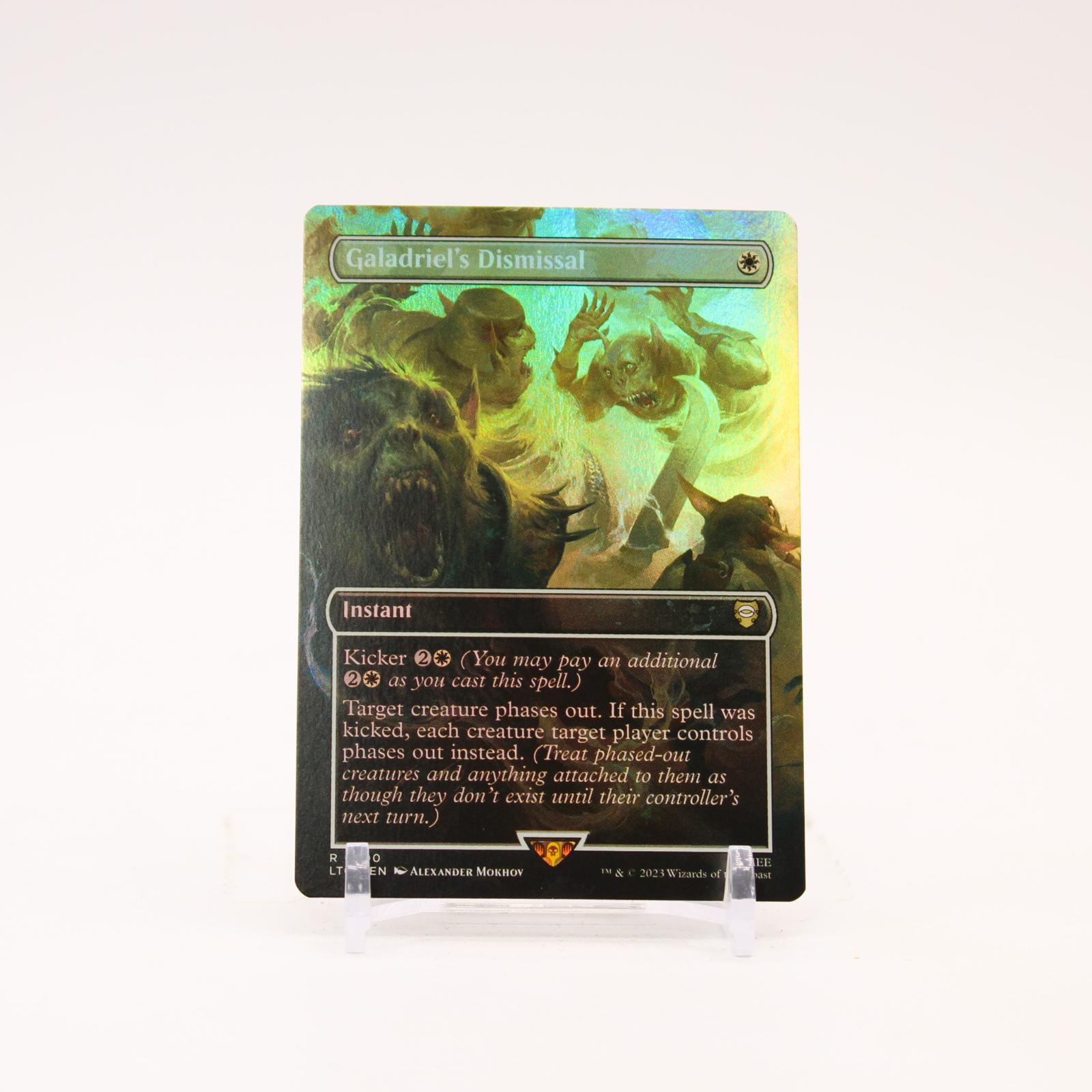 Galadriel's Dismissal Borderless - 500 The Lord of the Rings Foil Rare Magic - NM