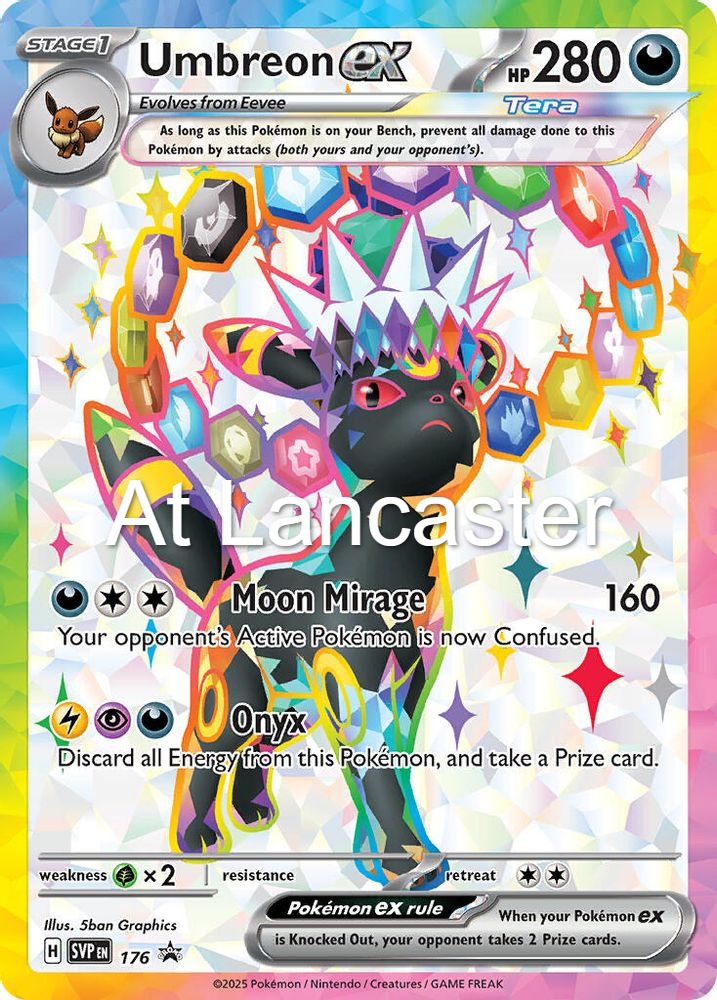 Umbreon ex - SVP 176 Scarlet & Violet Promo Promo Pokemon - NM (Lanc)