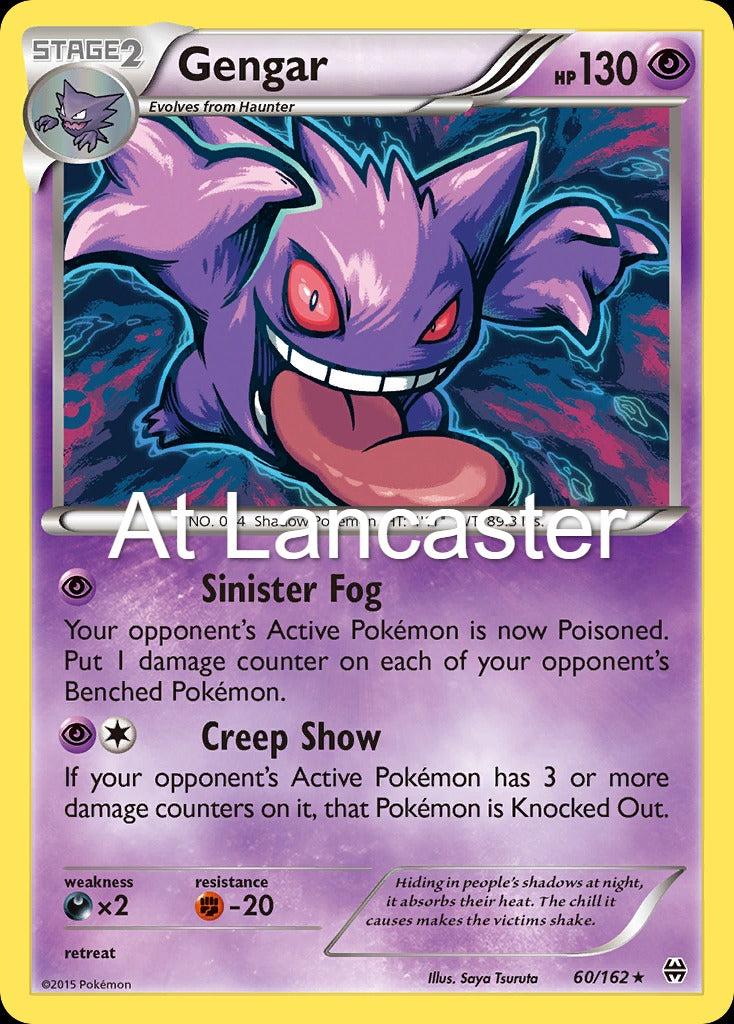 Gengar - 60/162 BREAKthrough Rare Pokemon - MP (Lanc)