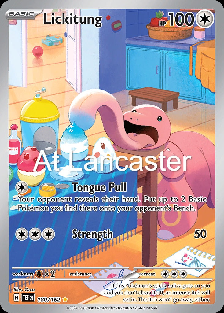 Lickitung - 180/162 Temporal Forces Holo Illustration Rare Pokemon - NM (Lanc)