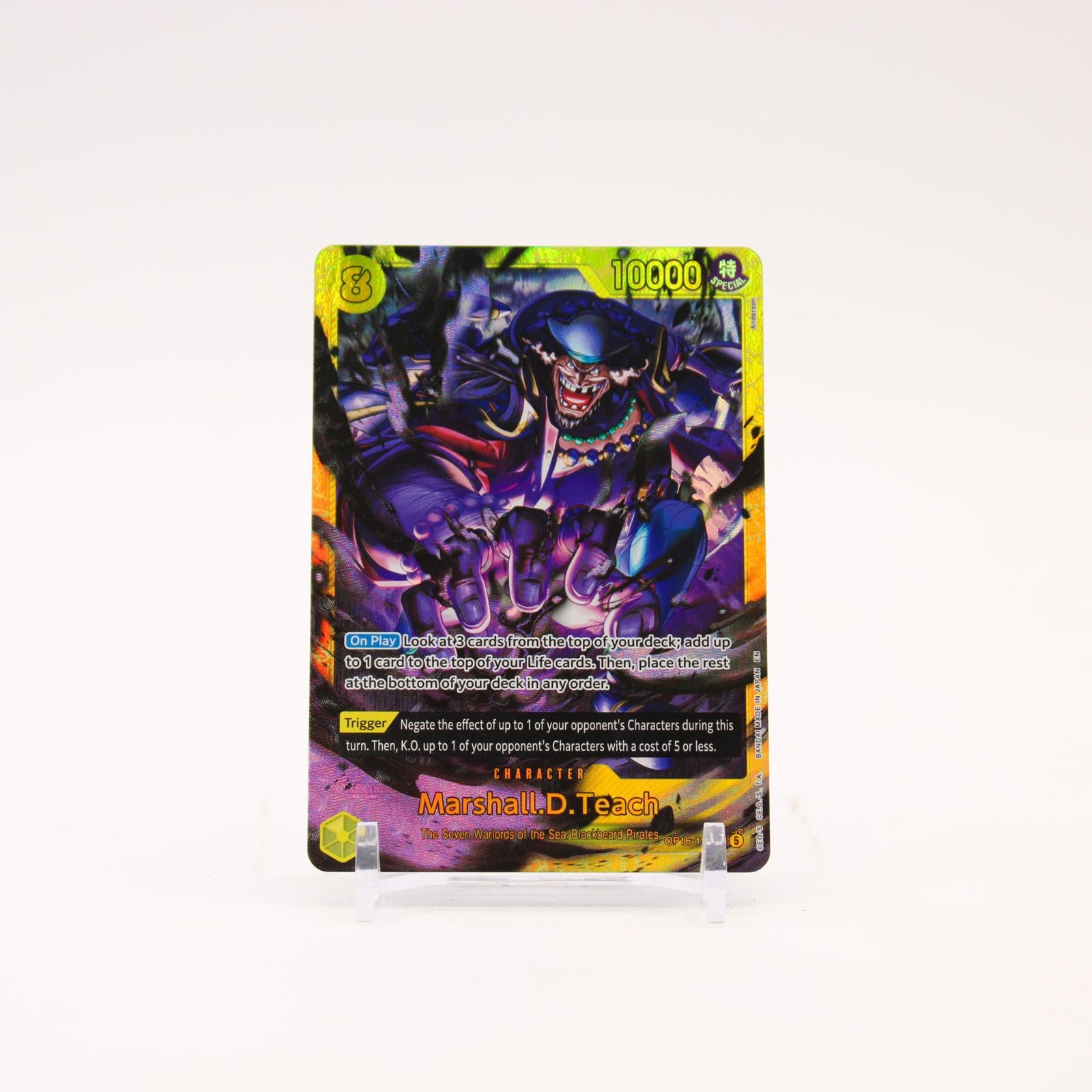 Marshall.D.Teach - OP16-119 The Time of Battle Foil SEC One Piece - NM