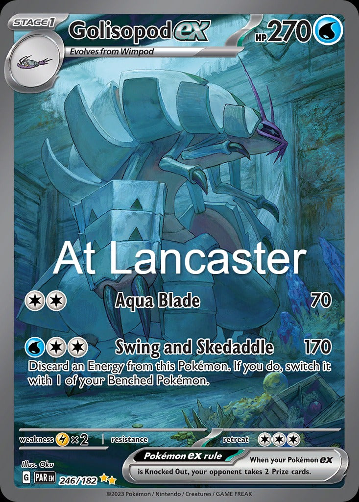 Golisopod ex - 246/182 Paradox Rift Special Illustration Rare Pokemon - NM (Lanc)