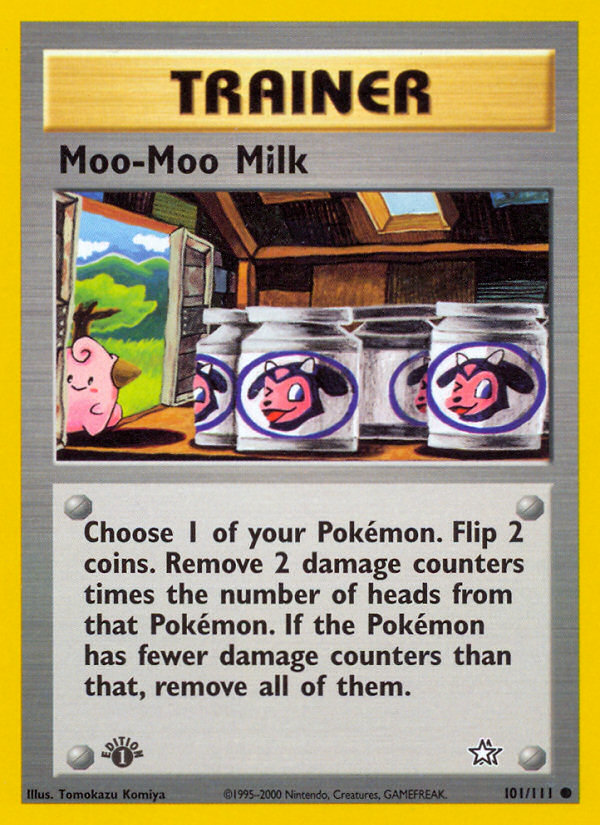 Moo-Moo Milk - 101/111 Neo Genesis Common Unlimited Pokemon - NM