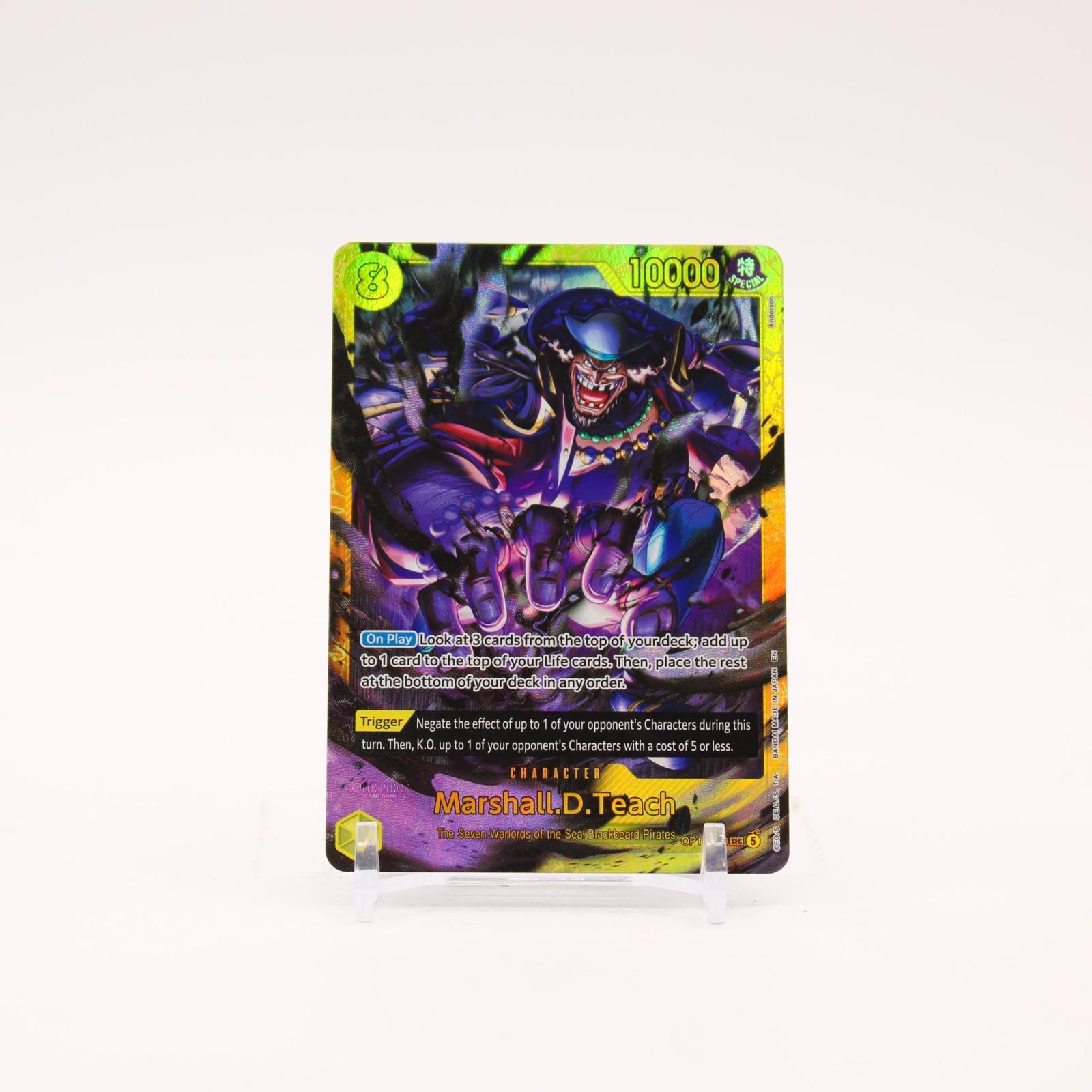 Marshall.D.Teach - OP16-119 The Time of Battle Foil SEC One Piece - NM/LP