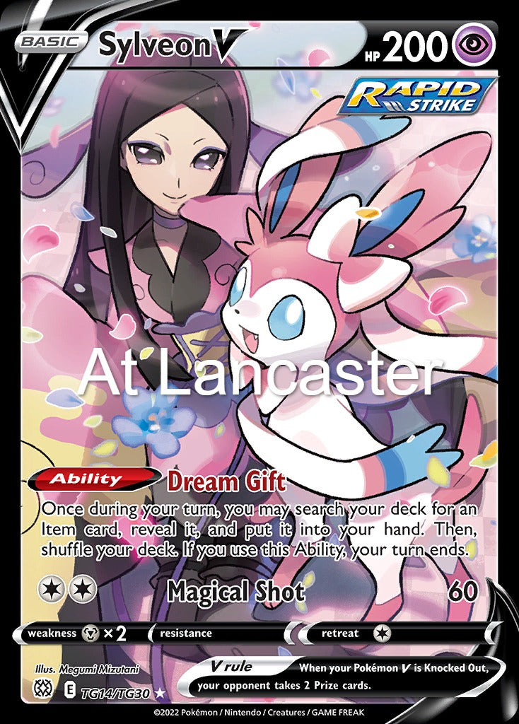 Sylveon V - TG14/TG30 Brilliant Stars Trainer Gallery Ultra Rare Pokemon - MP (Lanc)