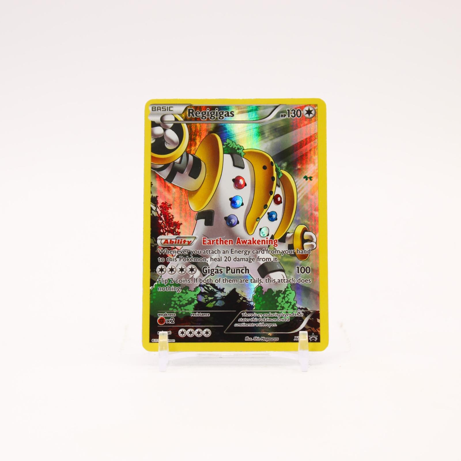 Regigigas - XY82 Black Star Holo Full Art Promo Pokemon - LP/MP