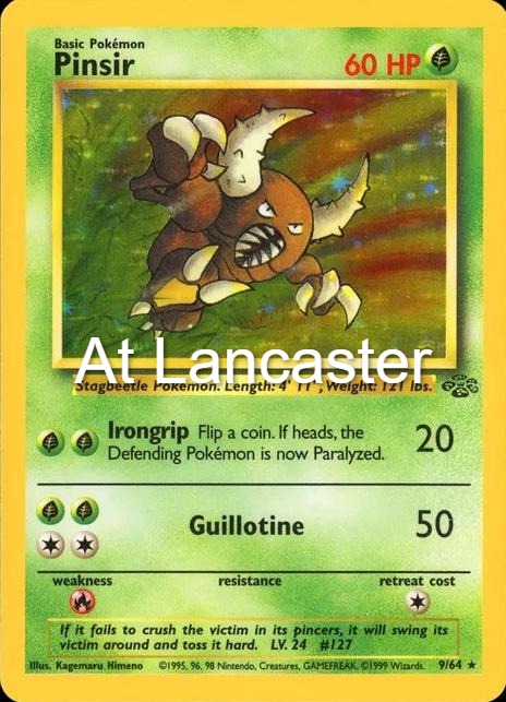 Pinsir - 9/64 Jungle Unlimited Holo Rare Pokemon - LP (Lanc)