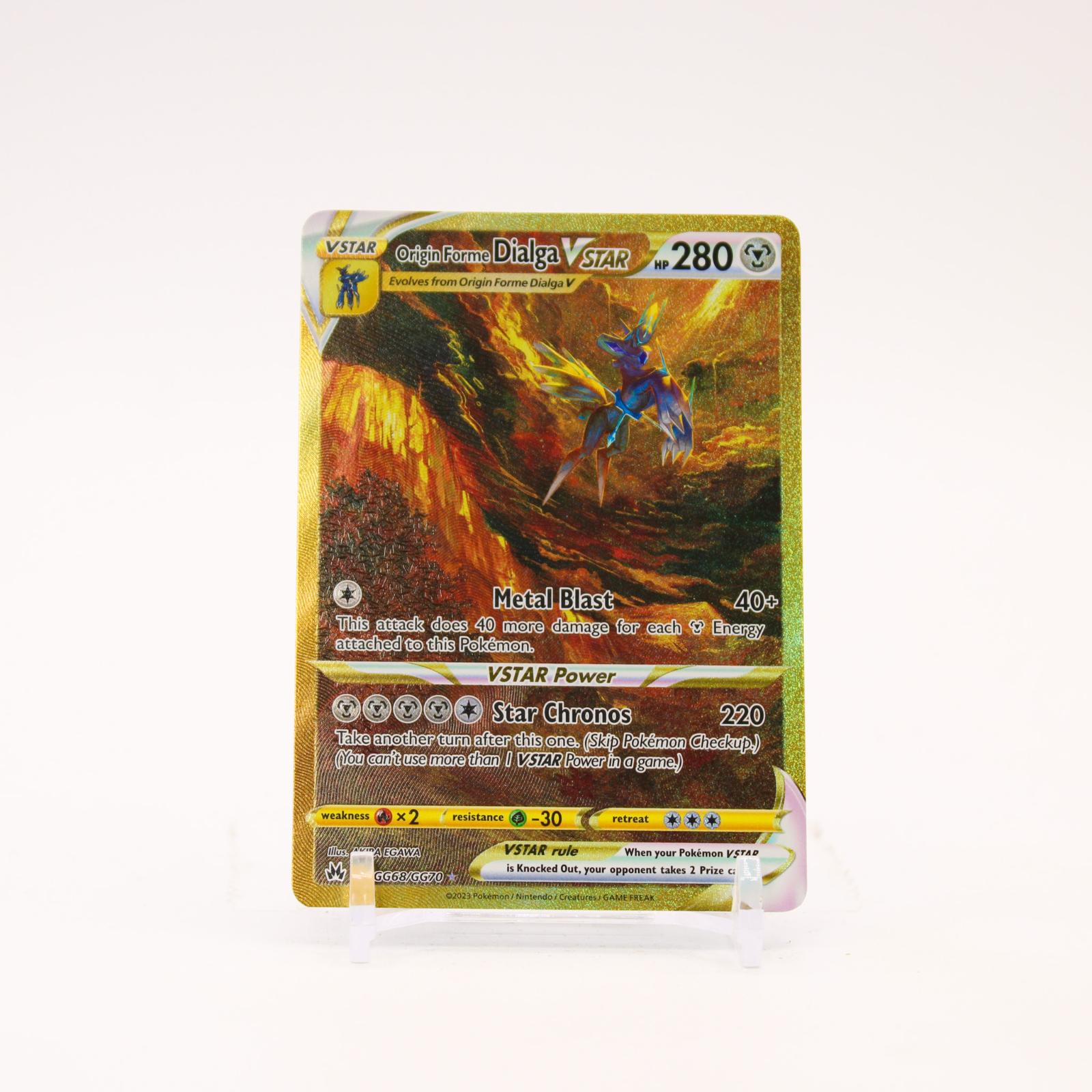Origin Forme Dialga VSTAR - GG68/GG70 Crown Zenith Galarian Gallery Pokemon - NM/MINT