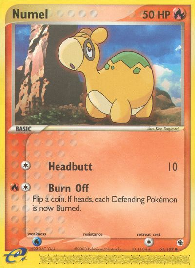 Numel - 61/109 Ruby & Sapphire Common Pokemon - NM