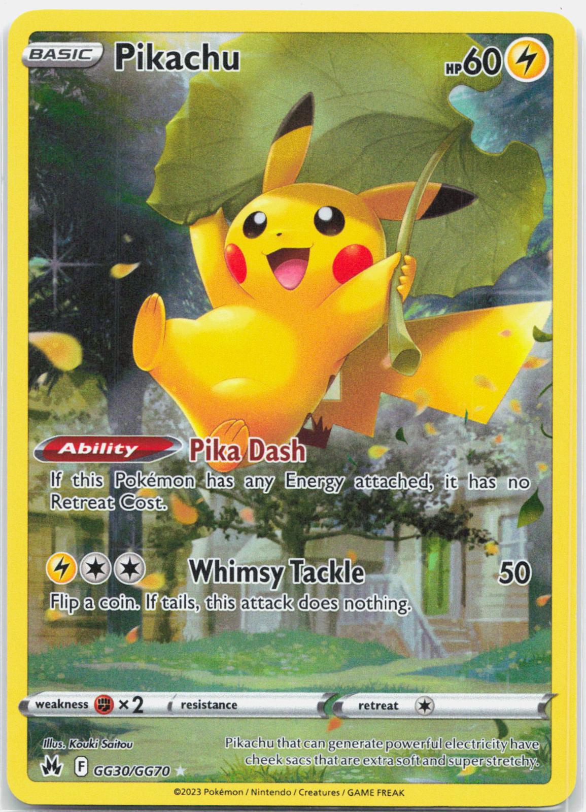 Pikachu - GG30/GG70 Crown Zenith Galarian Gallery Pokemon - NM