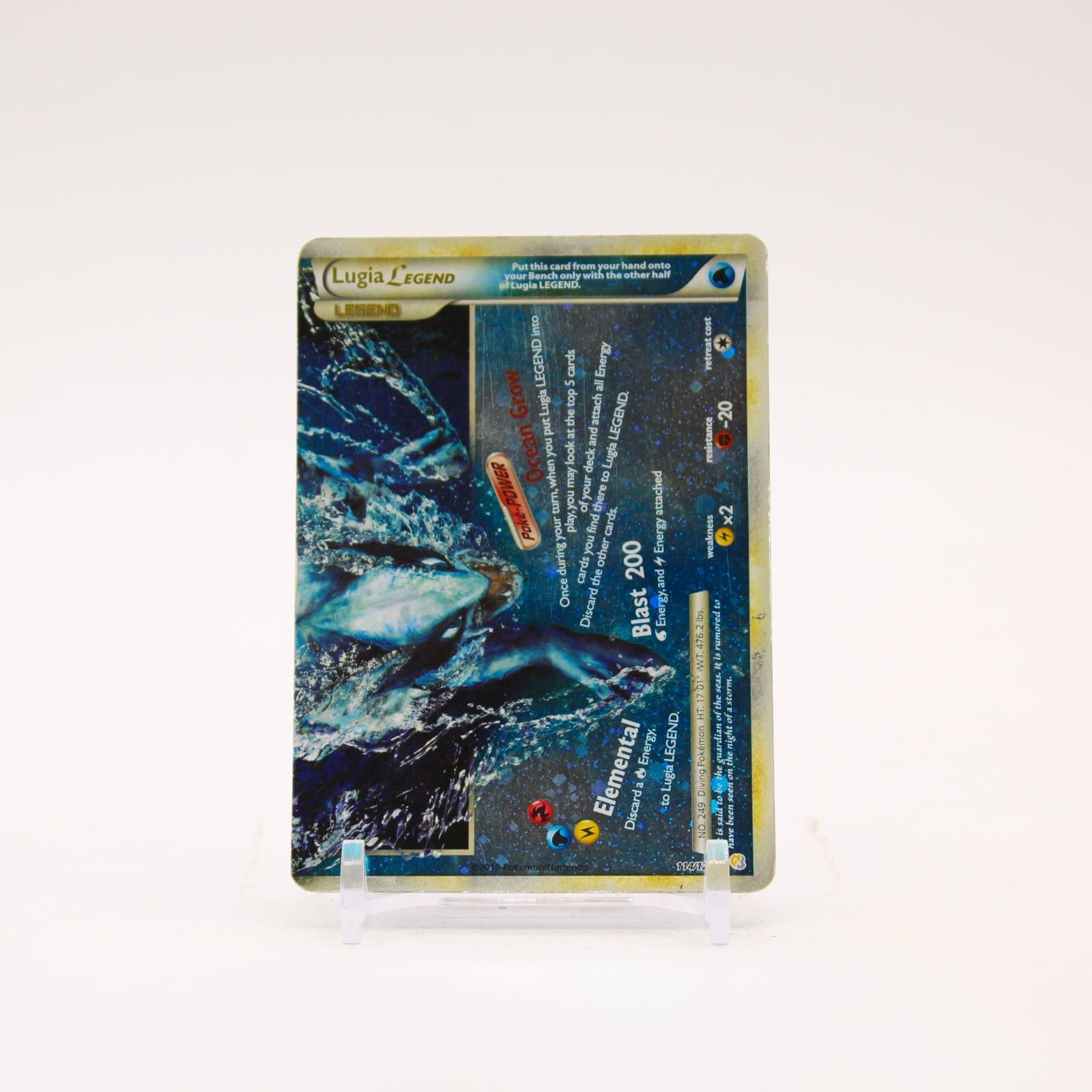 Lugia LEGEND - 114/123 HeartGold & SoulSilver Holo Ultra Rare Pokemon - HP