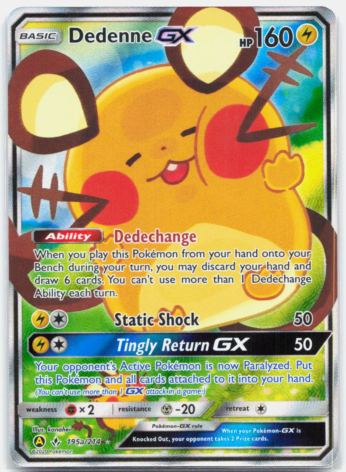 Dedenne GX - 195A/214 Alternate Art Promos Holo Promo Pokemon - NM
