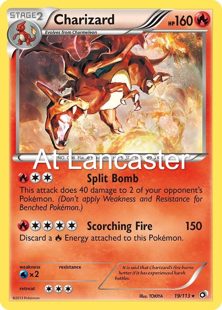 Charizard - 19/113 Legendary Treasures Holo Rare Pokemon - NM (Lanc)
