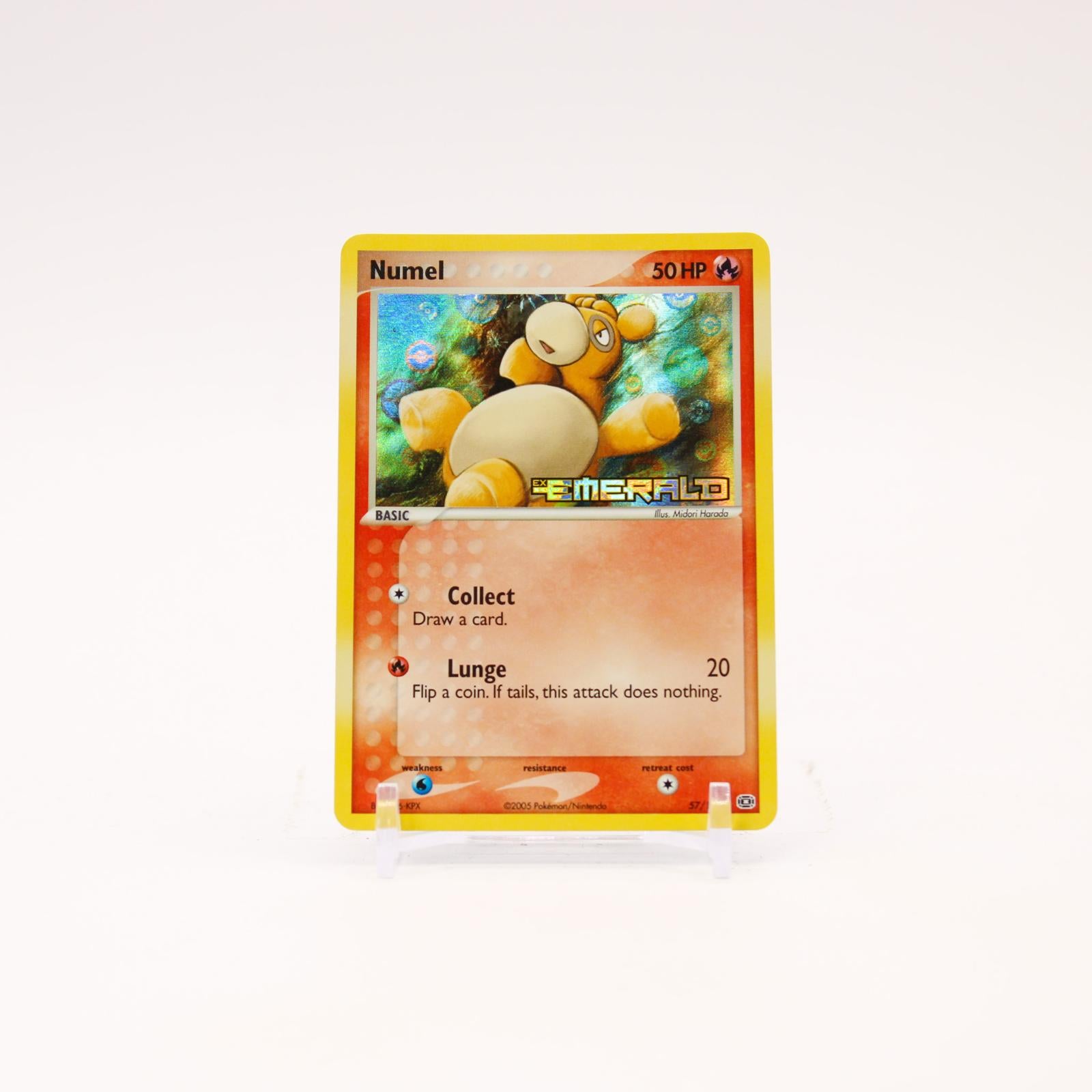 Numel - 57/106 Emerald Reverse Holo Common Pokemon - NM/LP