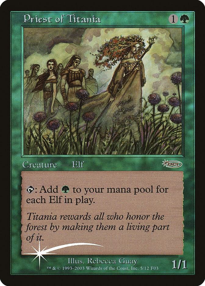 Priest of Titania - 5 FNM Promos Magic - NM