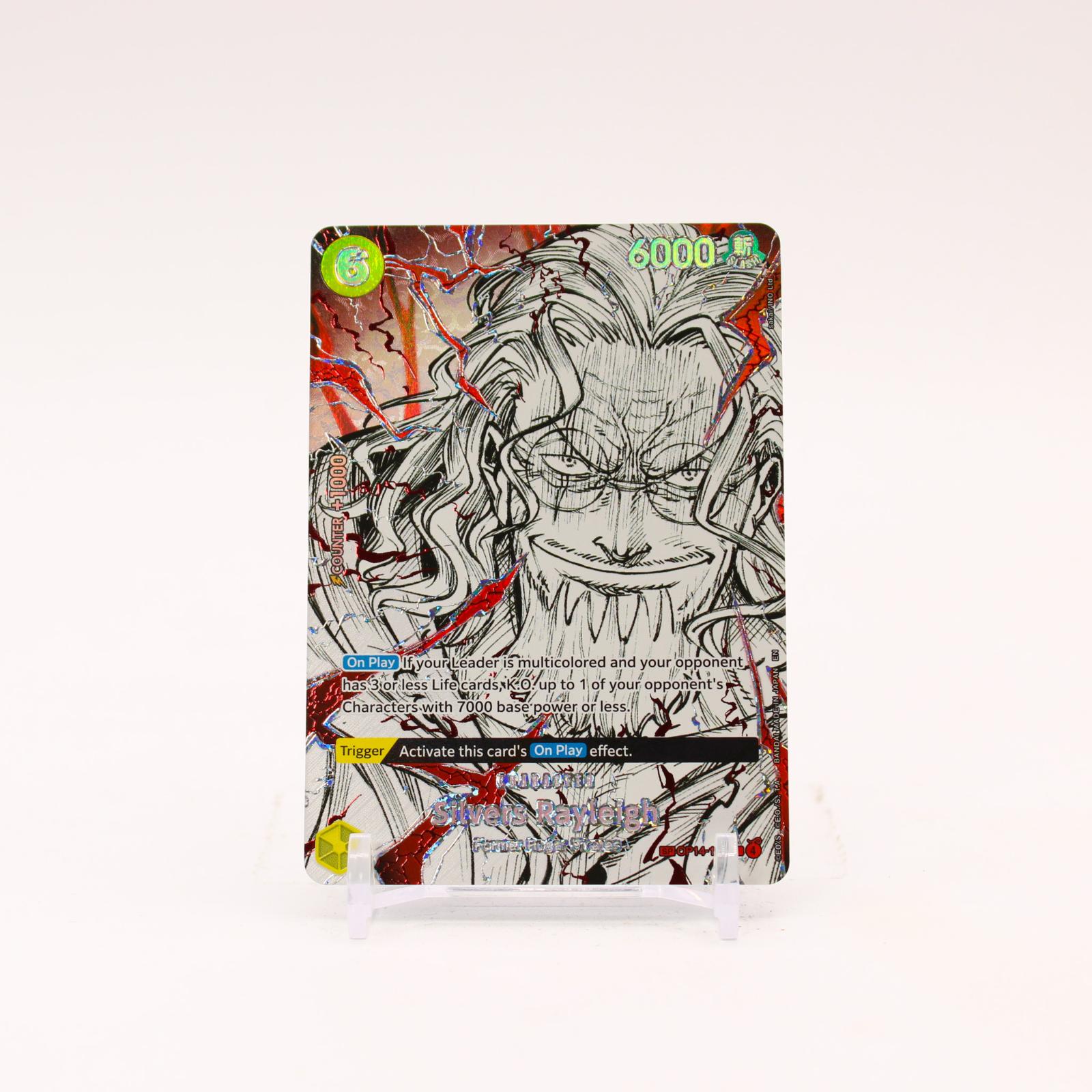 Silvers Rayleigh SP - OP14-108 The World's Strongest Warriors One Piece - NM/LP