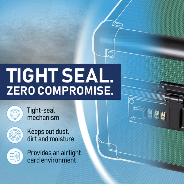 Premium Graded Card Case - Invested Alliance TSA Lock - Green