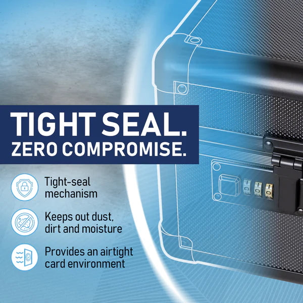 Premium Graded Card Case - Invested Alliance TSA Lock - Black