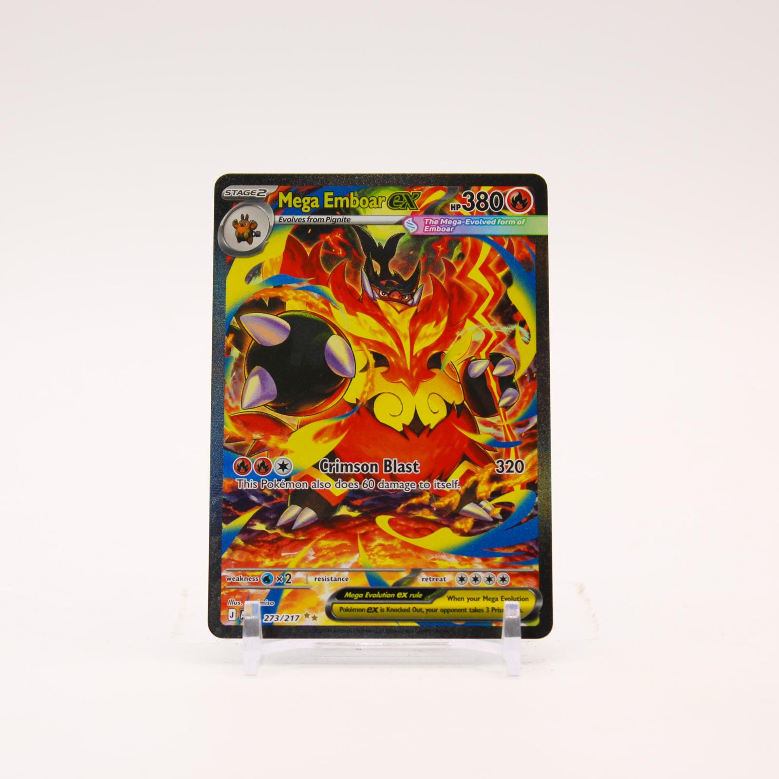 Mega Emboar ex - 273/217 Ascended Heroes Special Illustration Pokemon - NM/MINT