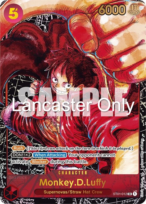 Monkey.D.Luffy (012) (Alternate Art) - ST01-012 Awakening of the New Era Foil Super Rare One Piece - NM (Lanc)