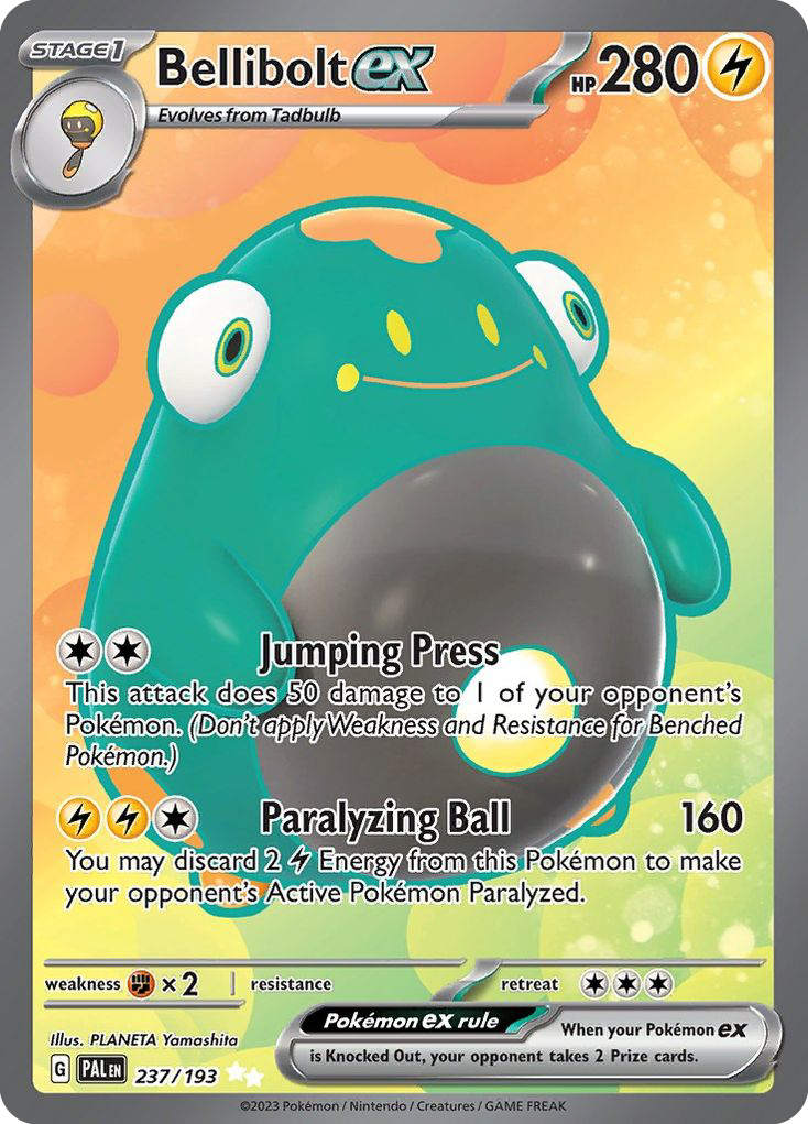 Bellibolt ex - 237/193 Paldea Evolved Ultra Rare Holo Pokemon - NM
