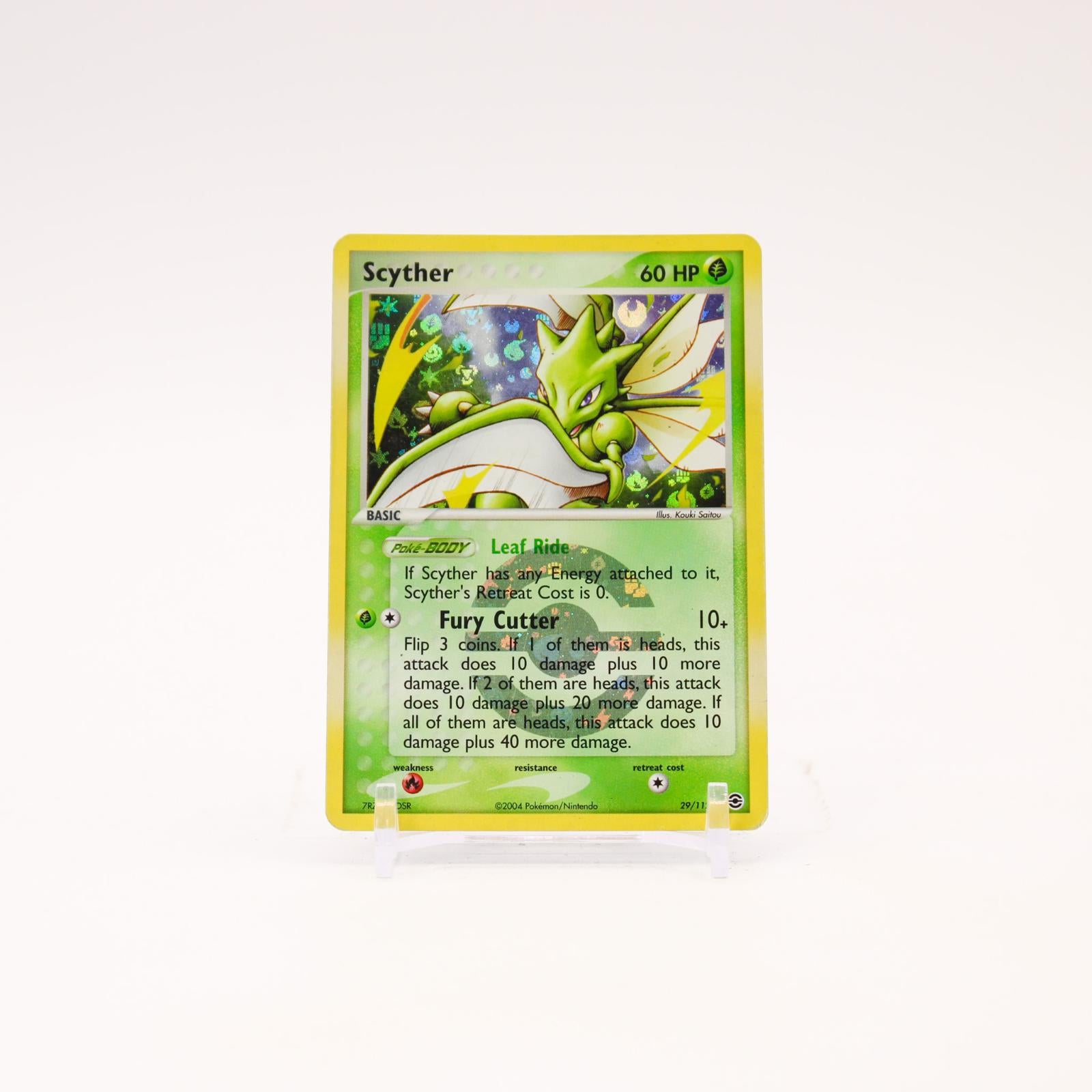 Scyther - 29/112 FireRed & LeafGreen Reverse Holo Rare Pokemon - HP