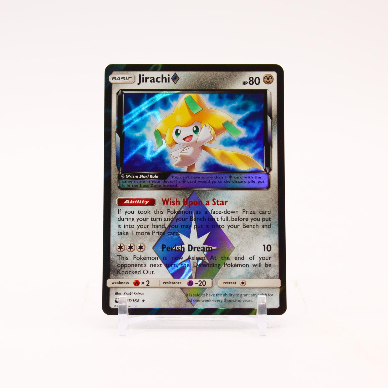 Jirachi - 97/168 Celestial Storm Holo Prism Star Rare Pokemon - NM/LP