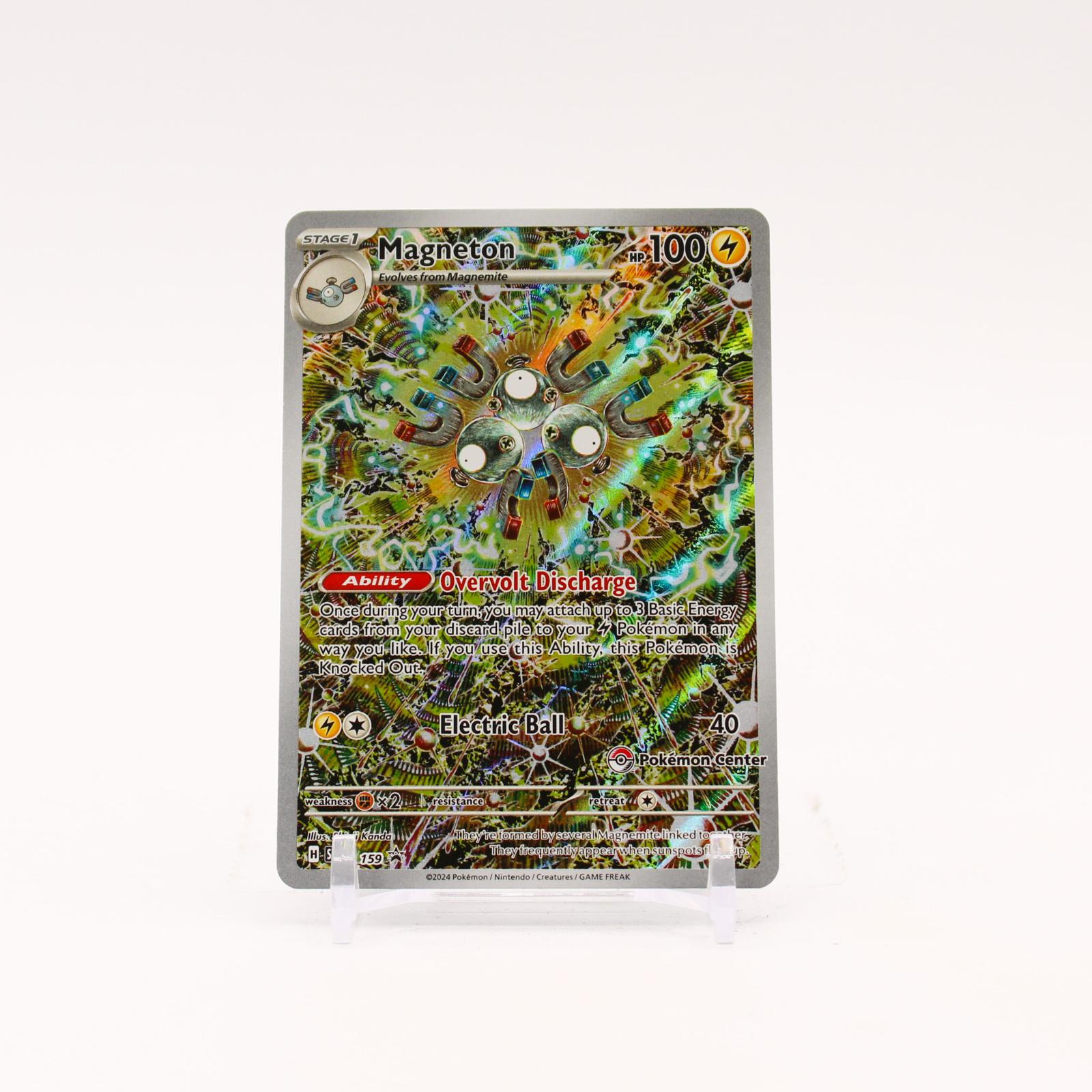 Magneton - SVP159 Scarlet & Violet POKEMON CENTER Holo Promo Pokemon - NM