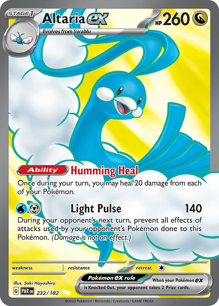 Altaria ex - 232/182 Paradox Rift Ultra Rare Holo Pokemon - NM